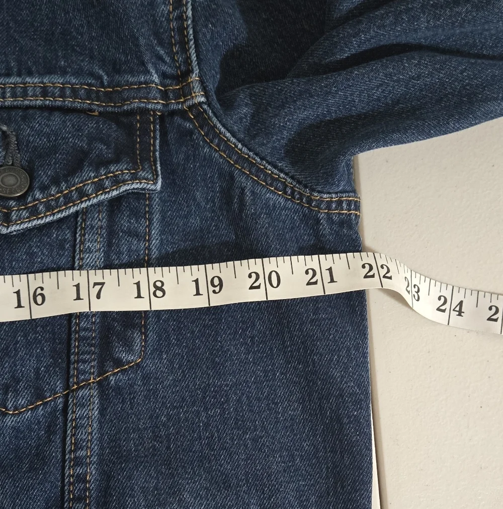 Levi's Trucker Classic Blue Denim Jean Jacket Size M - Picture 8 of 12